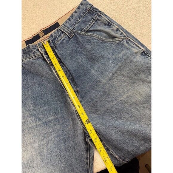 Le Jean De Marithe Francois Girbaud Mens High Rise Blue Carpenter Denim Jeans 36 - Picture 8 of 9